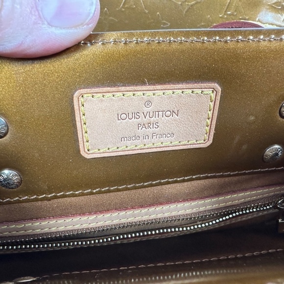 Aunt Louis Vuitton Monogram Vernis Reade MM M91143 Women's Handbag Bronze - Picture 12 of 15